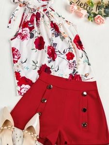 NWOT SHEIN 2 piece set (top and shorts)